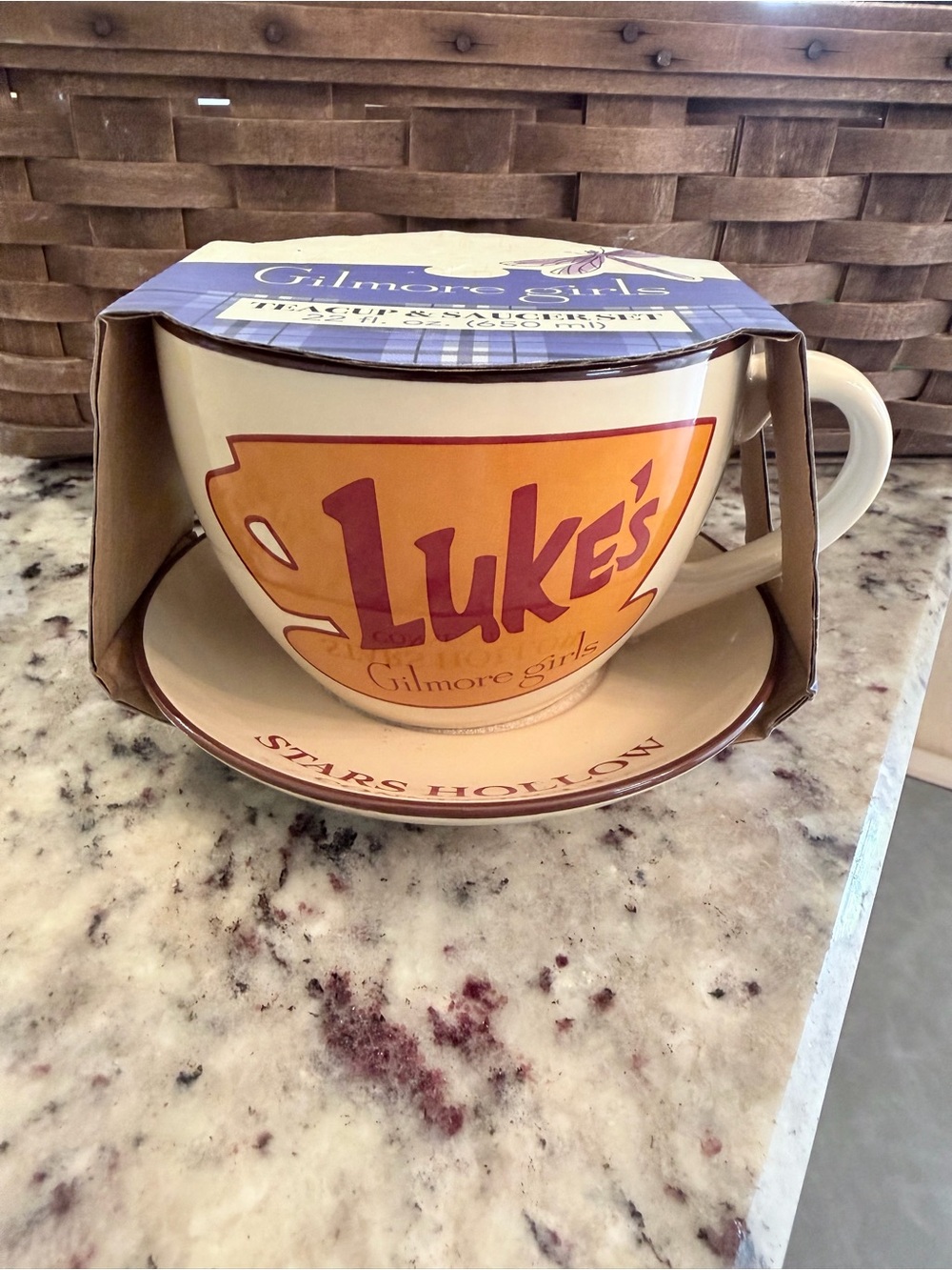 Gilmore Girls Luke's Coffee Mug & Saucer Set